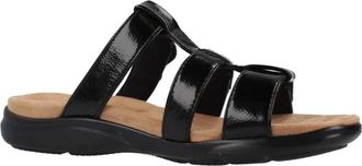 Clarks Sandalias Abierta - Dames - Sandalen - Zwart - 39 EU - Schoenen