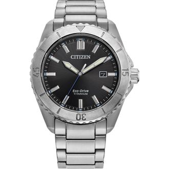 Citizen Sport Casual Brycen Bracelet Watch, 41mm in Silver-Tone Black at Nordstrom