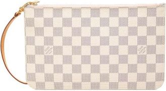 Louis Vuitton Pre-owned Clutches, female, White, Size: ONE SIZE Pre-owned Neverfull Pouch