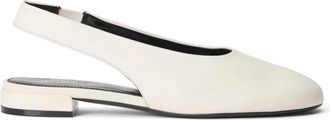 Stuart Weitzman Lenny Slingback - Dames - Ballerinas - Beige - 40 EU - Leer - Schoenen