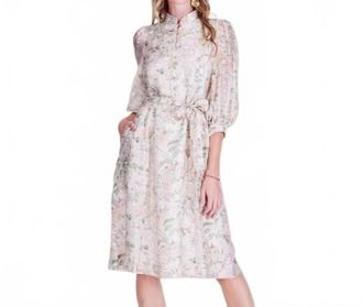 Jade Yoga The Vintage Meadow Midi Dress In Botanical Print