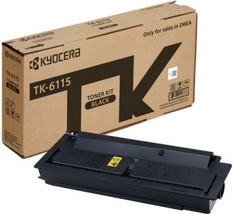 Kyocera Cartucho De T&oacute;ner Negro (1t02p10nl0, Tk-6115) Ecosys M4125/m4132idn(15k)