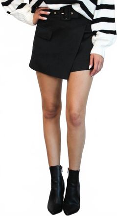 DO+BE Collection Brianna Belted Skort In Black