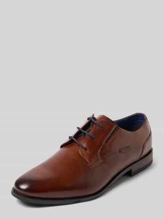 Bugatti Schn&uuml;rschuhe aus echtem Leder Modell Gapo in Cognac, Gr&ouml;&szlig;e 40