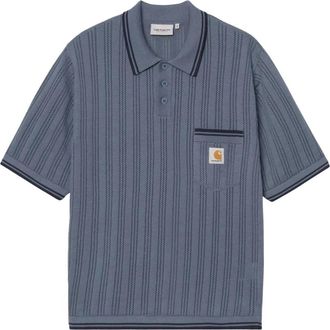 Carhartt Work in Progress S/S Ramsey Polo - Heren - Polos - Blauw - XL - Katoen - Tops