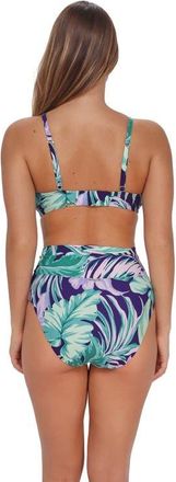 Sunsets Hannah High Waist Bikini Swim Bottoms in Palm Shade at Nordstrom, Size X-Large
