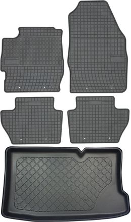 OEM Juego De Alfombrillas De Goma Para Coche Y Maletero Para Ford Ka+ Hatchback Desde Septiembre De 2017