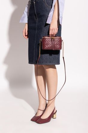 Fendi Vanity Bag, Womens, Burgundy