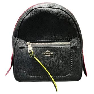 Coach Pre-owned Rugzak - Dames - Pre-owned - Zwart - Maat: ONE Size Leer
