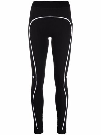 Off-white Off-stamp performance leggings - women - Polyamide/Spandex/Elastane - L/XL - Black