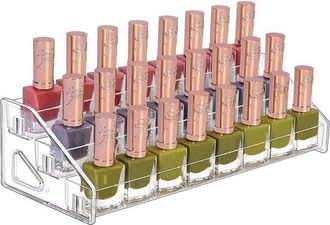 No Brand Organizador De Esmaltes De U&ntilde;as - Organizador De Gafas De Sol De Acr&iacute;lico De Tres Niveles - Soporte Para Aceites Esenciales - Organizador De Cosm&eacute;tico