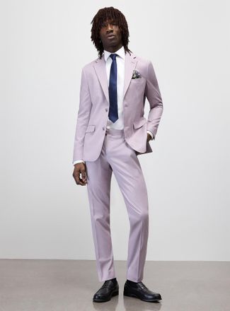 Soul of London Mens Colourful twill minimalist suit Slim fit
