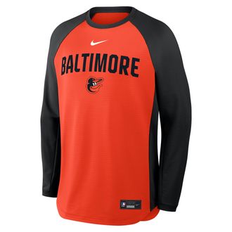 Nike Baltimore Orioles Authentic Collection Nike Mens Dri-FIT Pullover Crew in Orange | 04H2035NOLE-7PG