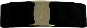 Ferragamo Pre-owned Barrette - Dames - Vintage Accessoires - Zwart - ONE Size - Katoen - Vintage
