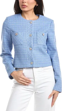 St. John Collarless Boxy Jacket