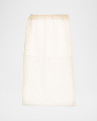 Maria McManus Lace Ruched Skirt