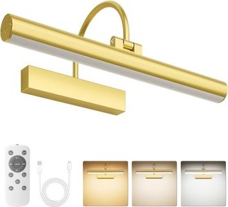 OEM L&aacute;mpara De Pared Recargable Con Mando A Distancia, Regulable, 3 Temperaturas De Color, Funciona Con Pilas, Tiene Temporizador Y Funci&oacute;n De Memoria