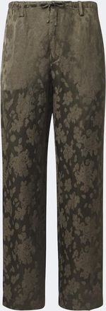 Dries Van Noten Pantalones rectos de jacquard