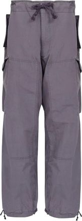 Maison Margiela Pantaloni sportivi con logo 4 cuciture - Grigio