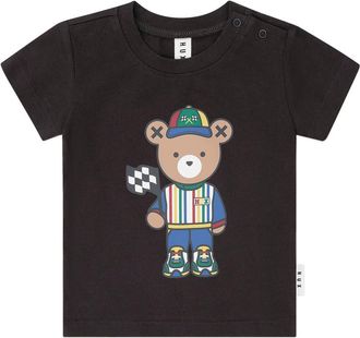 Huxbaby Motosport Hux Black Tee in Soft Black at Nordstrom, Size 6-12M Au