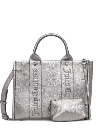 Juicy Couture embossed satchel tote bag - Zilver