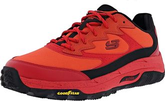 Skechers Men Arch Fit Skip Tracer Platform, red, 11 UK