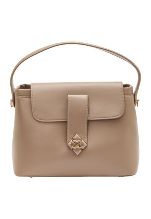 Usha Handtas Dames donkerbeige