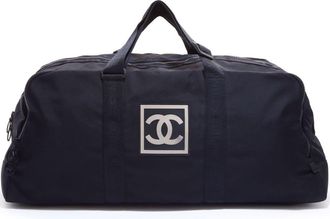 Chanel 2002-2003 large Sports Line duffle bag - women - Canvas - One Size - Black