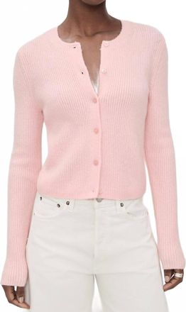 Daze Muse Long Sleeve Cardigan In Pink