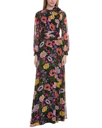 Teri Jon by Rickie Freeman Teri Jon By Rickie Freeman Printed Maxi Dress