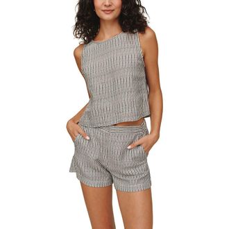 Bella Dahl Stripe Sleeveless Crop Tank in Hatch Stripe at Nordstrom, Size X-Small