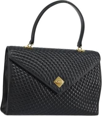 Bally Pre-owned Handtas - Dames - Vintage Handtas - Zwart - ONE Size - Leer - Vintage