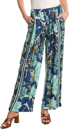 Johnny Was Terri Pleated Pant In Peonee