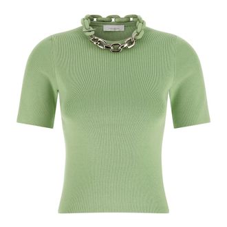 Paco Rabanne Dames, Tops, Groen, Maat: S Katoen