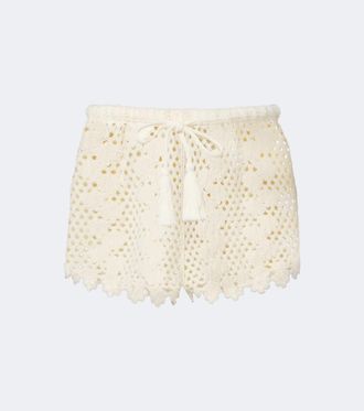 Poss&eacute; Saskia crochet shorts