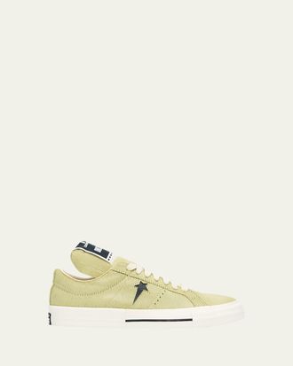 DRKSHDW RICK OWENS x Converse Mens Onestr Calf Hair Low-Top Sneakers