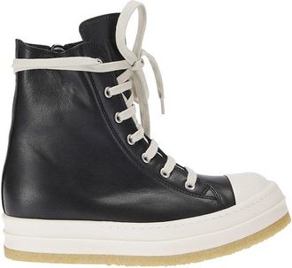 Rick Owens High-Top Sneakers With Dual Closure