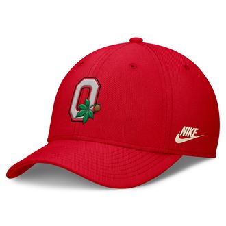 Nike Ohio State Legacy Rise Vintage Nike Mens Dri-FIT College Hat in Red | NC0365NOBV-SUH