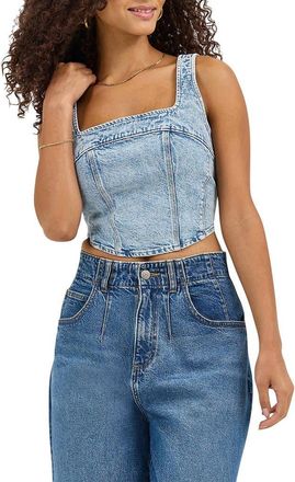 Lee Denim Corset Top in Royal Indigo at Nordstrom, Size Xx-Large