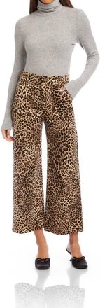 Fifteen Twenty Rylee Cropped Pants In Leopard