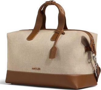 Antler Heritage Overnight Bag in Navy in Natural at Nordstrom