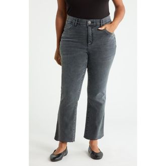 Wit & Wisdom Bennett Skyrise Barely Bootcut Jeans in Grey Artisanal at Nordstrom, Size 14W