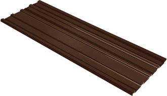 vidaXL Panel Para Tejado 12 Unidades Acero Galvanizado Marr&oacute;n Vidaxl