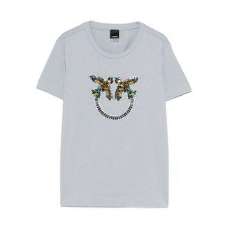 Pinko T-Shirts, female, Blue, Size: S Pinko T-shirts and Polos Blue