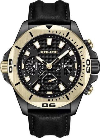 Police Leather Leather Mens Watch