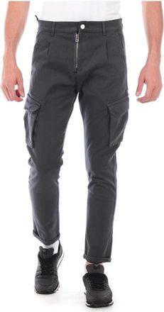 Daniele Alessandrini Jeans - Heren - Slim Fit Broeken - Grijs - W32 - Katoen - Broeken