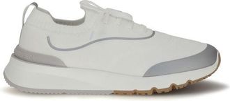 Brunello Cucinelli White Cotton Athletic Mens Sneakers