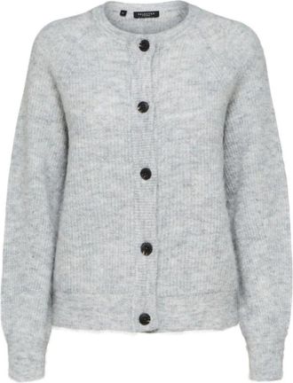 Selected Alpaca vest - Dames - Vesten - Grijs - XL - Wol - Truien & Vesten
