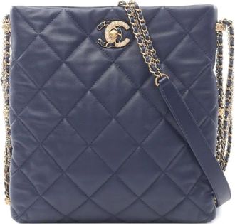 Chanel Borsa a spalla trapuntata 2021 - Blu