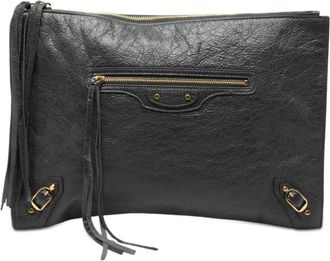 Balenciaga Pre-owned Balenciaga Lambskin Motocross Classic Zip Around Flat Clutch Ladies LV9G8K0AGDWQN6MZ